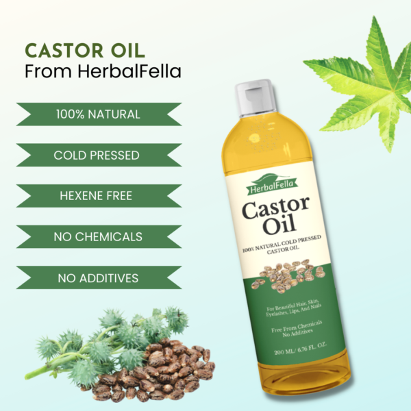 HerbalFella Pure Castor Oil - Image 3