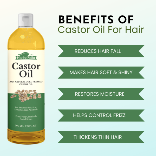 HerbalFella Pure Castor Oil - Image 5