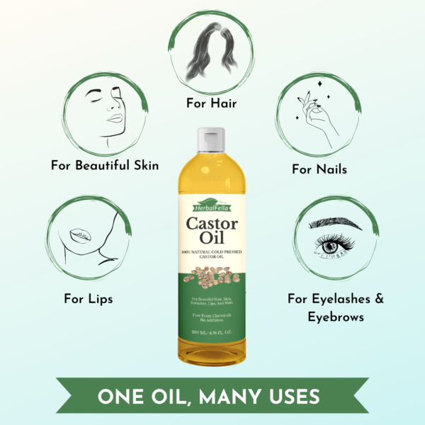 HerbalFella Pure Castor Oil - Image 4